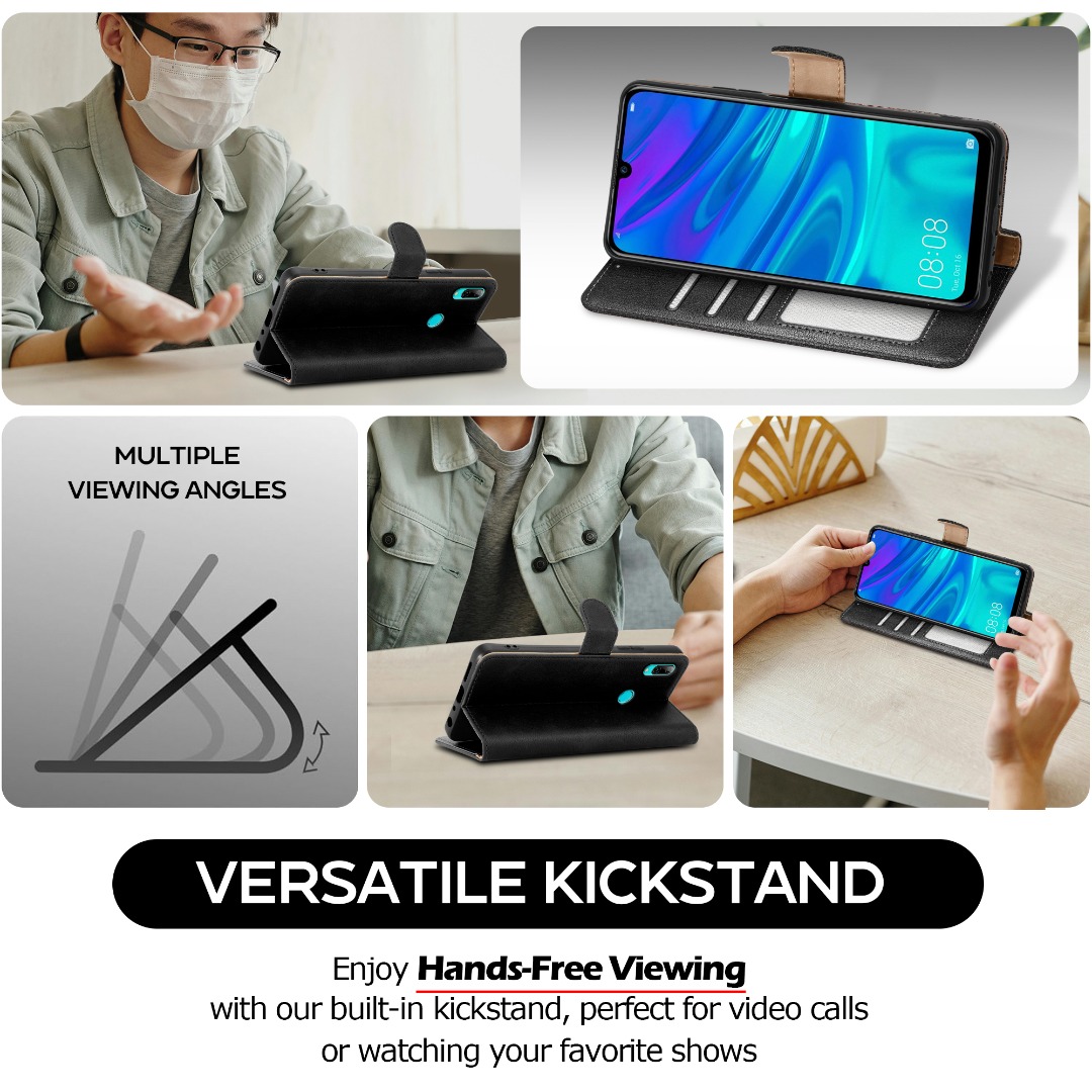 Cover Portafoglio Magnetica Honor 8A Custodia Portafoglio Huawei Y6 2019/Honor 8A - Pelle Con