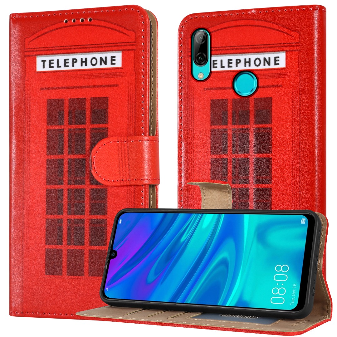 For Huawei P Smart 2019 Case, Leather Wallet Flip Phone Cover & Tempered Glass - Picture 16 of 18