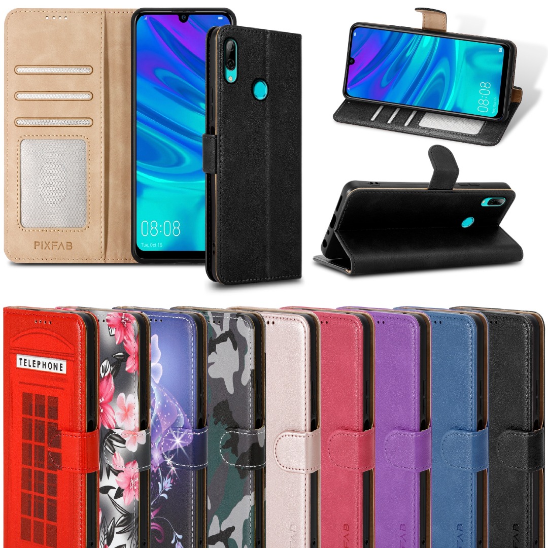 LeviDo - Cover compatibile per Huawei P Smart 2019/Honor 10 Lite, in silicone PU, con chiusura