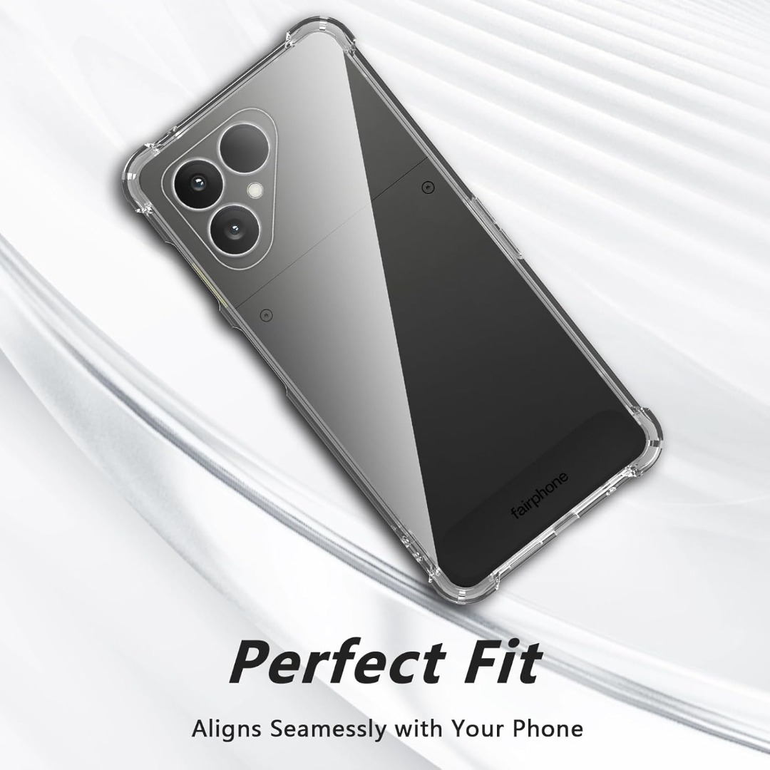 Cover Flessibile In TPU Per Fairphone Gen. 6: Custodia Sottile Antiurto, Morbida Al Tatto E Antigraffio. Colore Nero. - 3