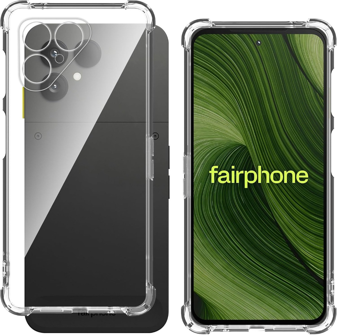 Cover Flessibile In TPU Per Fairphone Gen. 6: Custodia Sottile Antiurto, Morbida Al Tatto E Antigraffio. Colore Nero. - 4