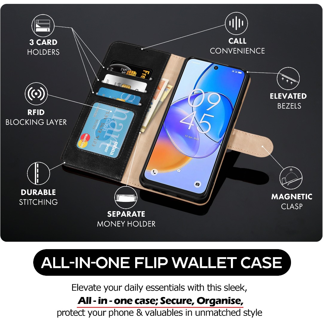 Cover Flip per TCL 60 XE NXTpaper 5G, Pieghevole Portafoglio Custodia