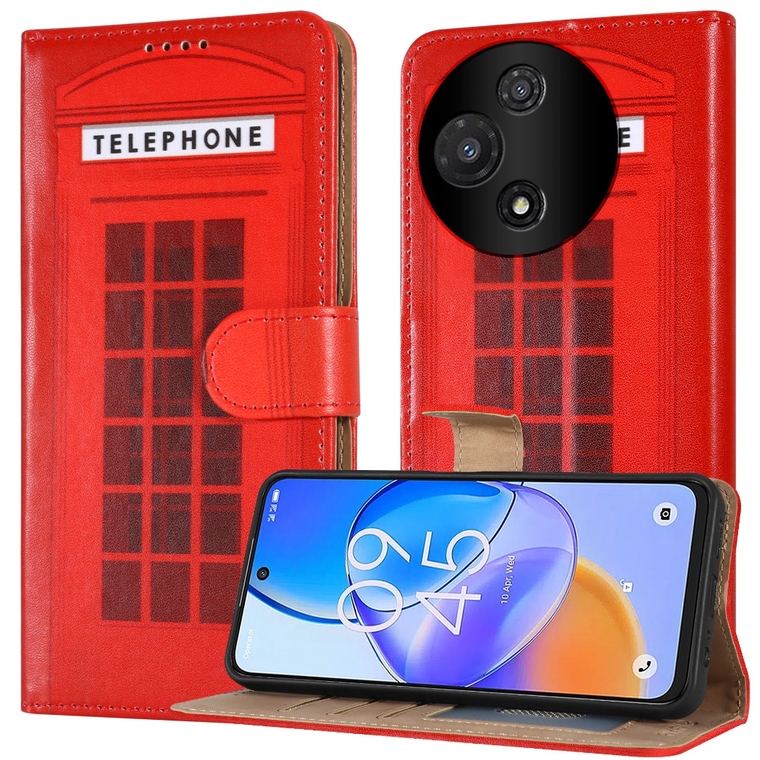 SRISHP Cover per Xiaomi 12 Lite, Flip Custodia Portafoglio Caso Libro Pelle PU e TPU Silicone Antiurto Cover per Xiaomi 12 Lite, Rosso