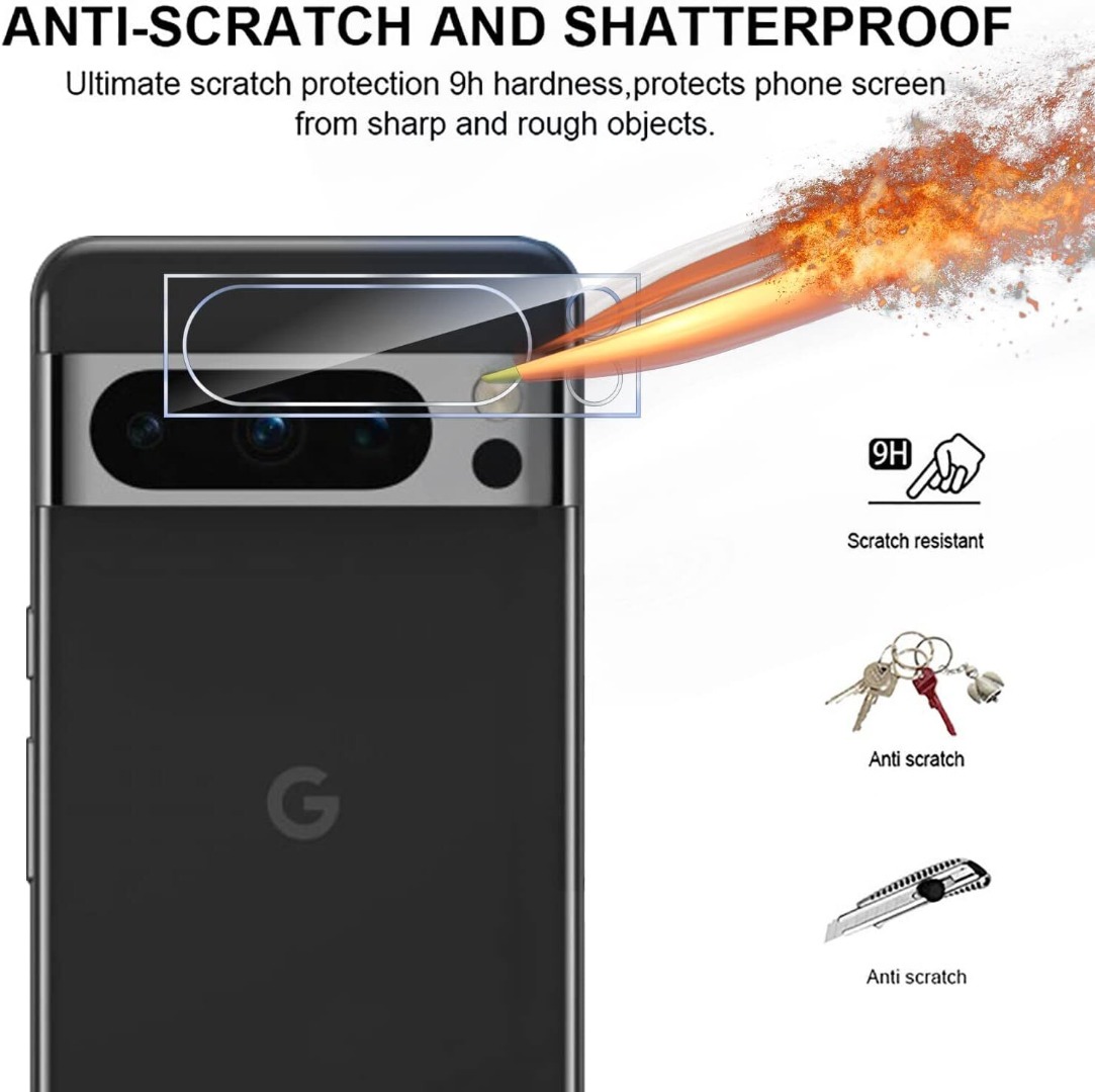 Protecteurs De Lentille Caméra Arrière Pour Google Pixel 10 Pro XL | 2 Packs, Métal, Noir | Anti-rayures, Haute Transparence, Installation Facile