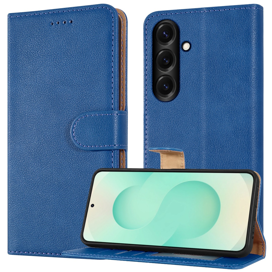 Funda Ultra de Cuero Billetera Abatible para Teléfono Samsung S25 FE / S25 + Pantalla de Vidrio - Imagen 20 de 91