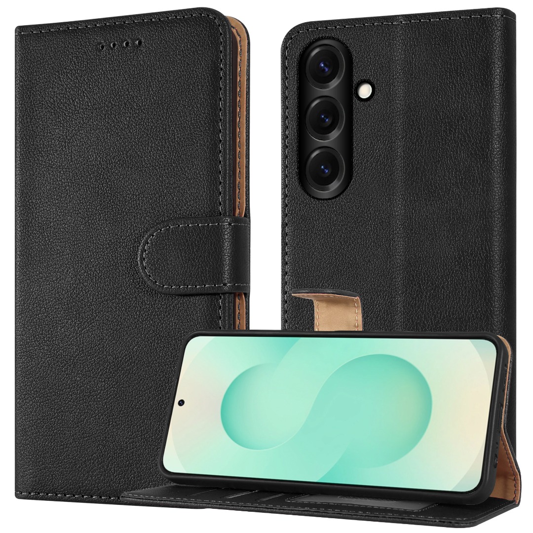 Funda Ultra de Cuero Billetera Abatible para Teléfono Samsung S25 FE / S25 + Pantalla de Vidrio - Imagen 13 de 91