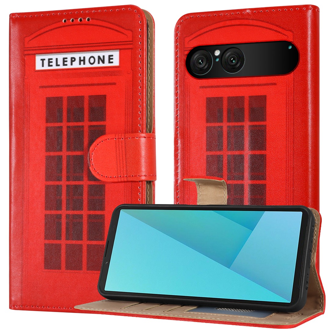 Für Sony Xperia 10 VII Hülle, Wallet Leder RFID Lock Klappe Fuß Case - Bild 18 von 19