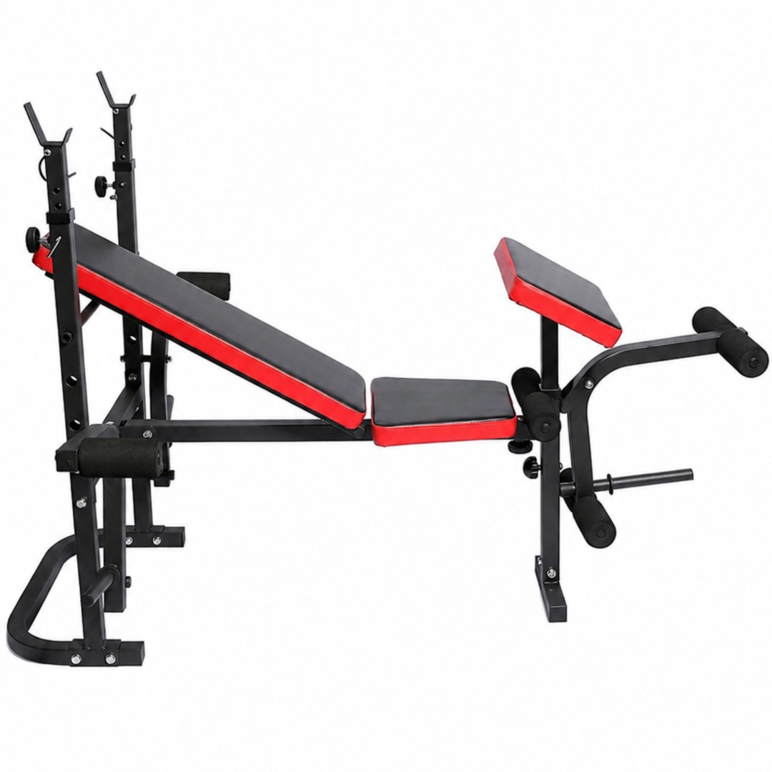 Weight Bench Preacher Curl Spotter Attachment Home Gym Bicep Workout Heavy Duty