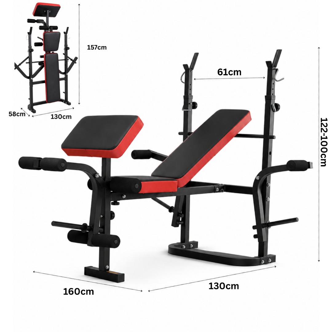 Weight Bench Preacher Curl Spotter Attachment Home Gym Bicep Workout Heavy Duty