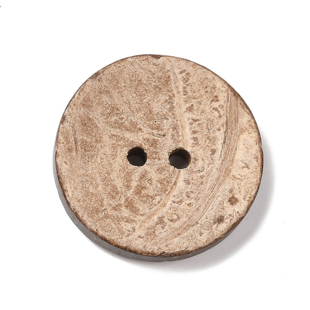Large Wooden Buttons - 1 inch - 25mm - Wood Buttons - Leaf Pattern - Coconut Woo - Picture 20 of 25