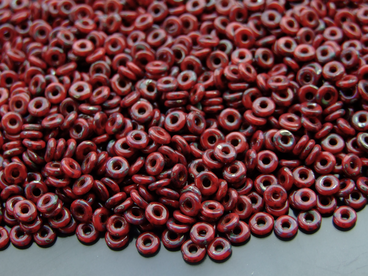 5g Czech O Bead 1x3.8mm Donut Ring approx 170pcs 56 Colors To Choose - Picture 56 of 58