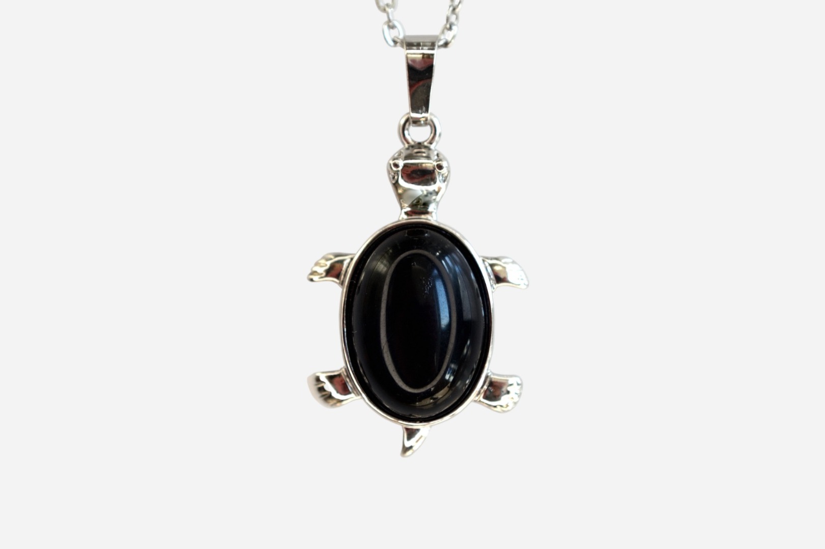 MYSTIC GEMS Turtle Natural Gemstone Pendant Necklace 50cm with Pouch - Picture 7 of 40