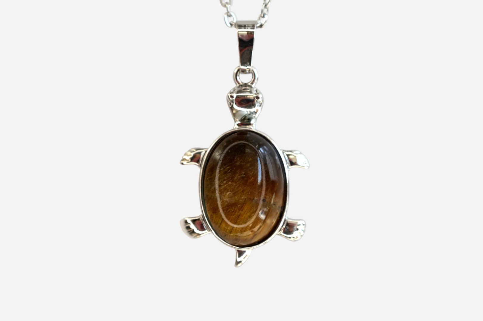 MYSTIC GEMS Turtle Natural Gemstone Pendant Necklace 50cm with Pouch - Picture 9 of 40