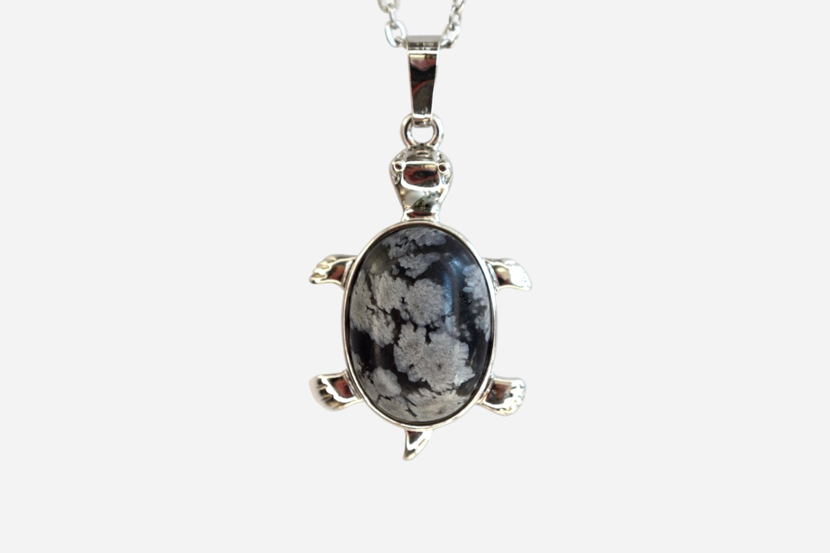 MYSTIC GEMS Turtle Natural Gemstone Pendant Necklace 50cm with Pouch - Picture 11 of 40