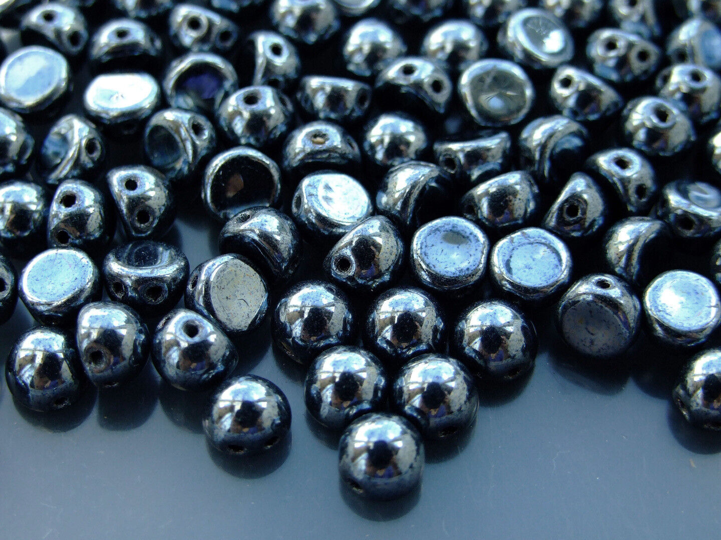 20x CzechMates Cabochon Czech Beads 7mm 50 Colors to Choose Jewelry Making - Picture 2 of 49