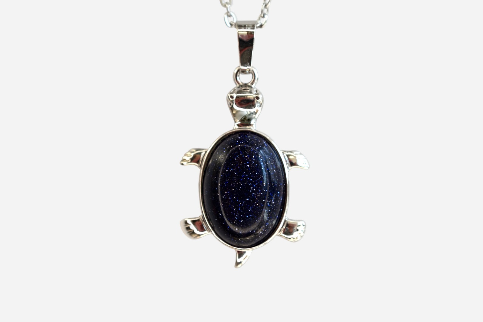 MYSTIC GEMS Turtle Natural Gemstone Pendant Necklace 50cm with Pouch - Picture 15 of 40