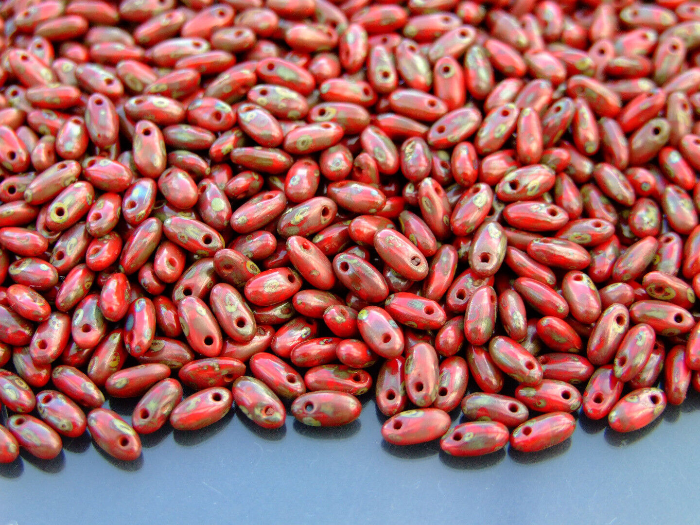 10g Rizo Czech Seed Beads 2.5x6mm 35 Colors to Choose Jewelry Making Beading - Picture 3 of 34