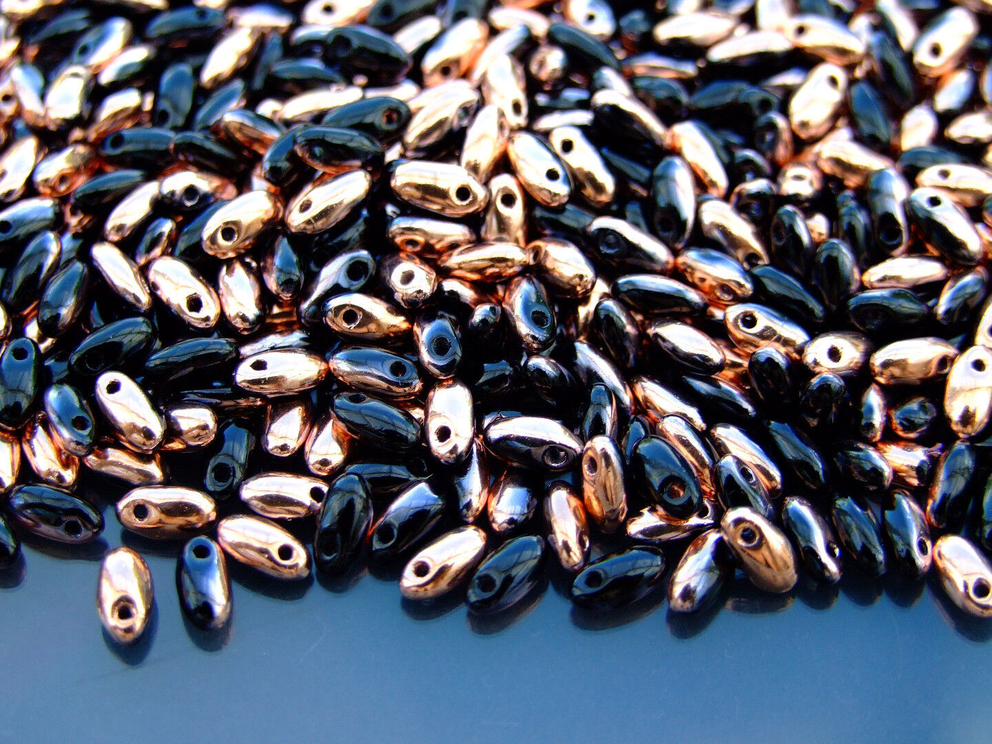 10g Rizo Czech Seed Beads 2.5x6mm 35 Colors to Choose Jewelry Making Beading - Picture 7 of 34