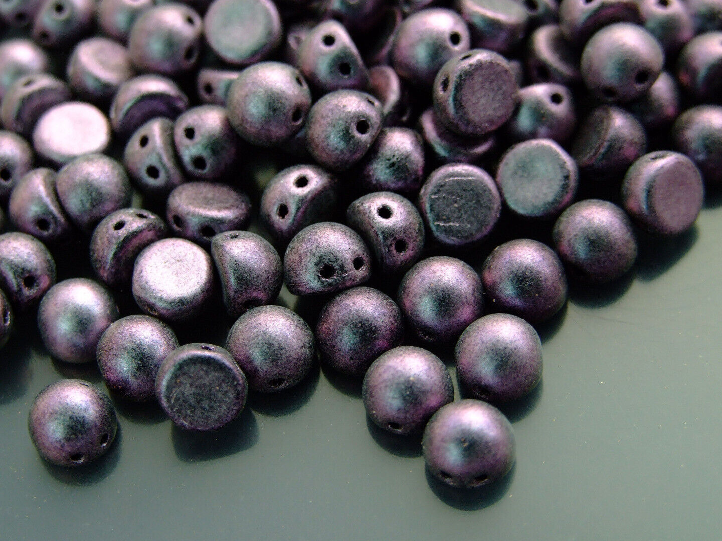 20x CzechMates Cabochon Czech Beads 7mm 50 Colors to Choose Jewelry Making - Picture 3 of 49
