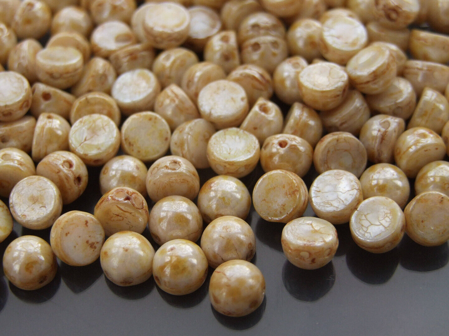 20x CzechMates Cabochon Czech Beads 7mm 50 Colors to Choose Jewelry Making - Picture 4 of 49