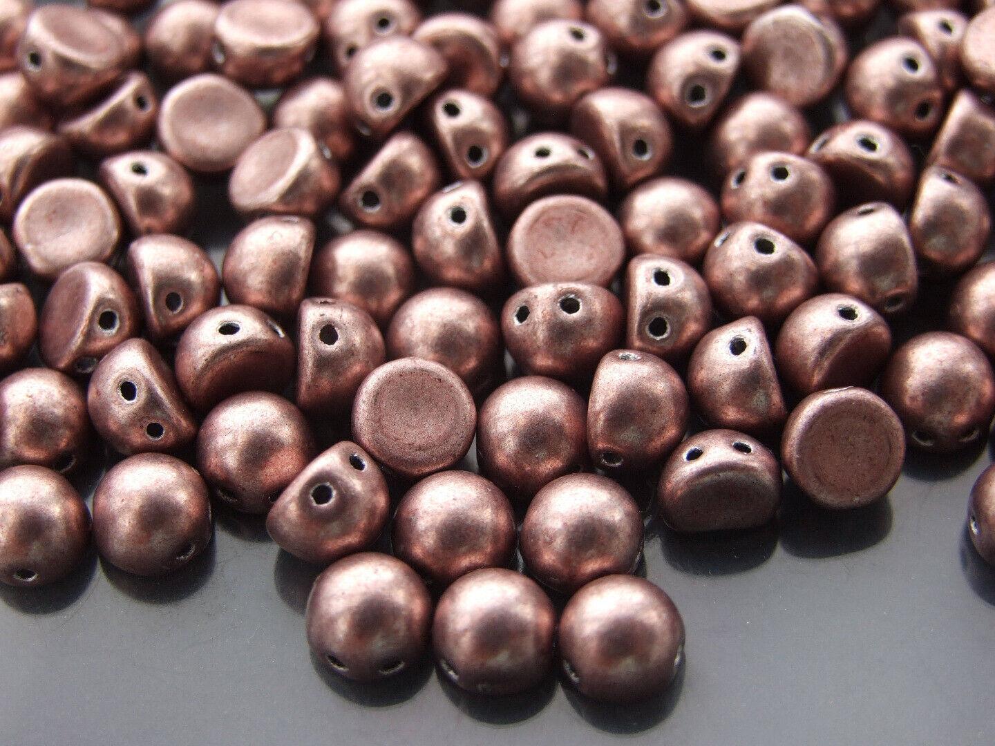 20x CzechMates Cabochon Czech Beads 7mm 50 Colors to Choose Jewelry Making - Picture 8 of 49