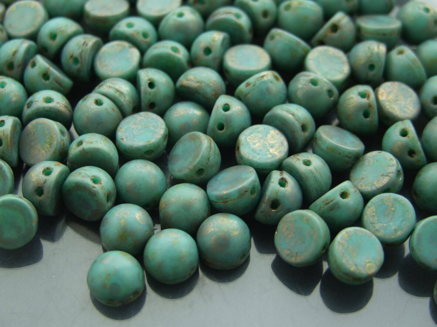 20x CzechMates Cabochon Czech Beads 7mm 50 Colors to Choose Jewelry Making - Picture 41 of 49