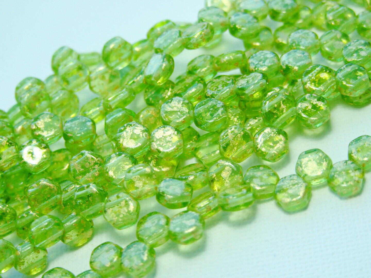 30x Honeycomb 6mm Czech Beads Hexagonal 2 Hole 100 Colors to Choose - Picture 41 of 90
