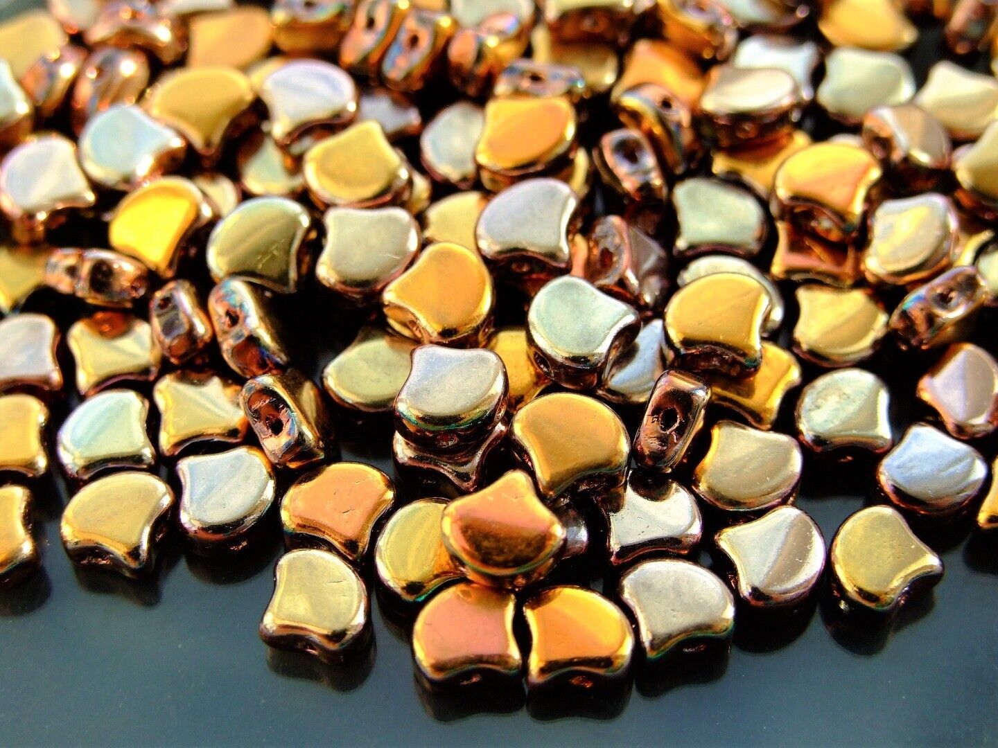 10g Matubo Ginko Duo Czech Seed Beads 7.5x7.5mm 70 Colors to Choose Beading - Picture 33 of 69