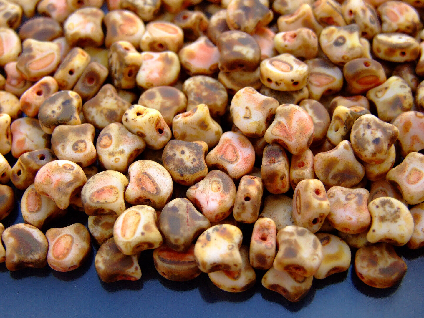 10g Matubo Ginko Duo Czech Seed Beads 7.5x7.5mm 70 Colors to Choose Beading - Picture 47 of 69