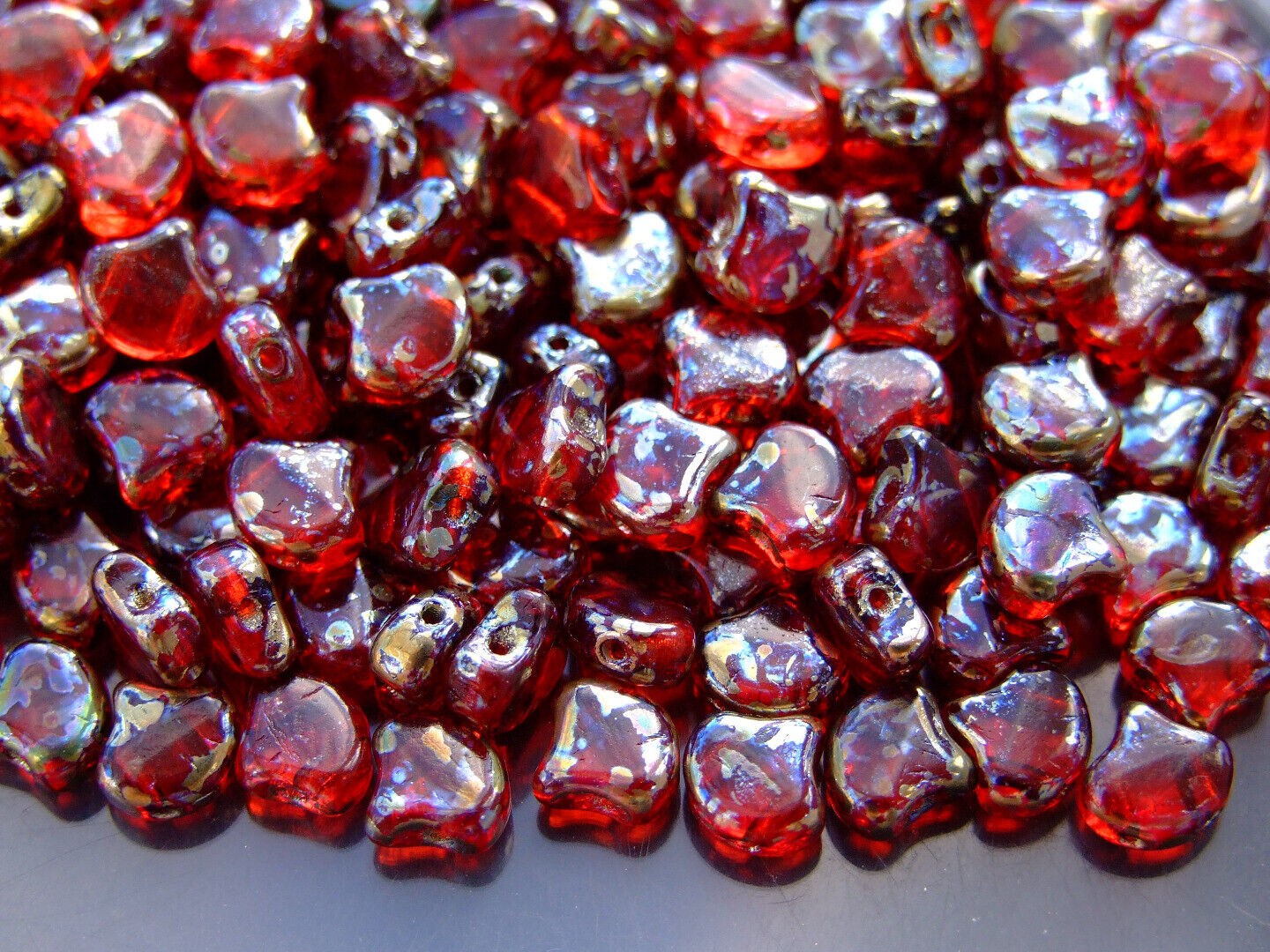 10g Matubo Ginko Duo Czech Seed Beads 7.5x7.5mm 70 Colors to Choose Beading - Picture 50 of 69
