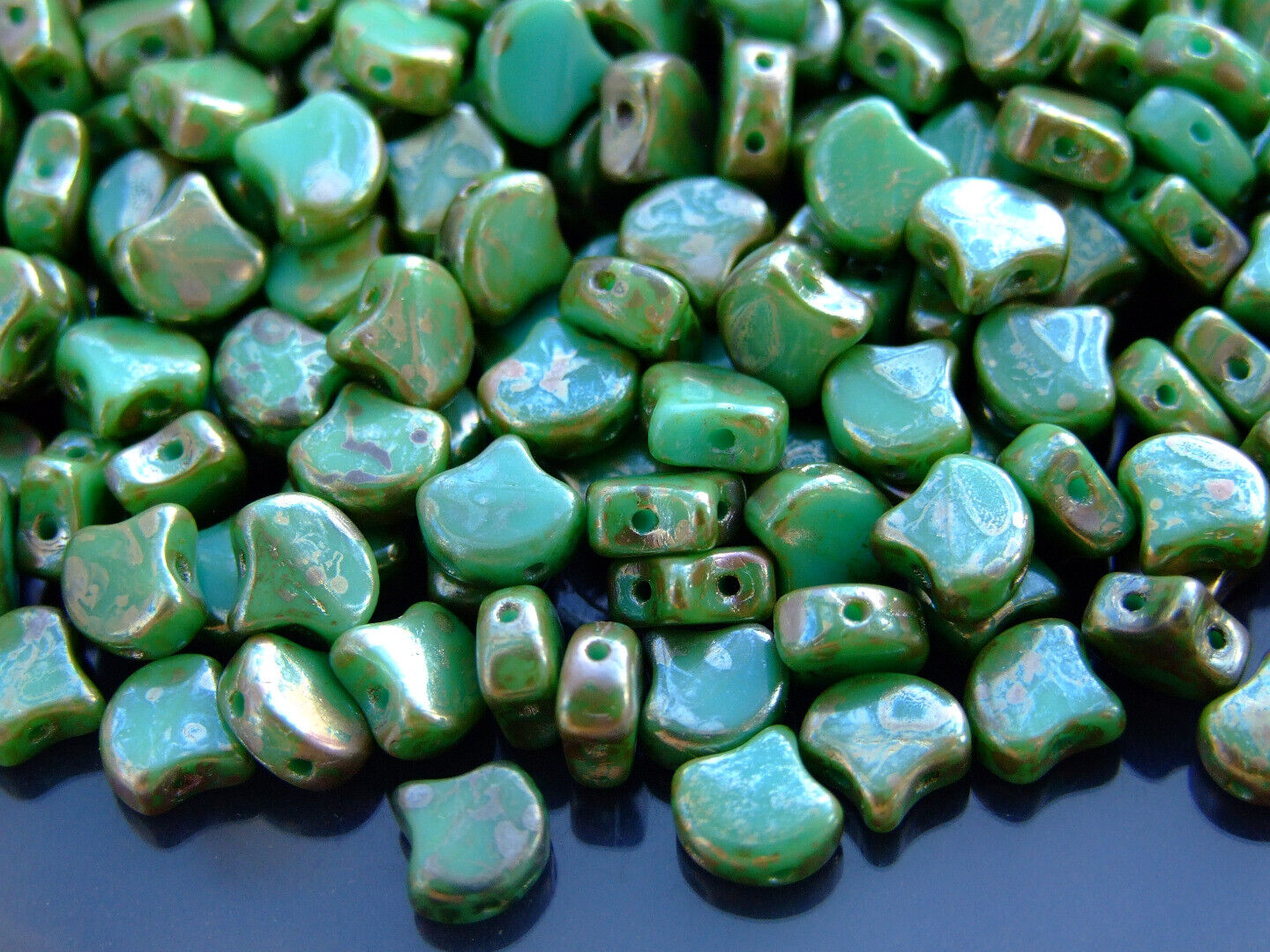 10g Matubo Ginko Duo Czech Seed Beads 7.5x7.5mm 70 Colors to Choose Beading - Picture 52 of 69