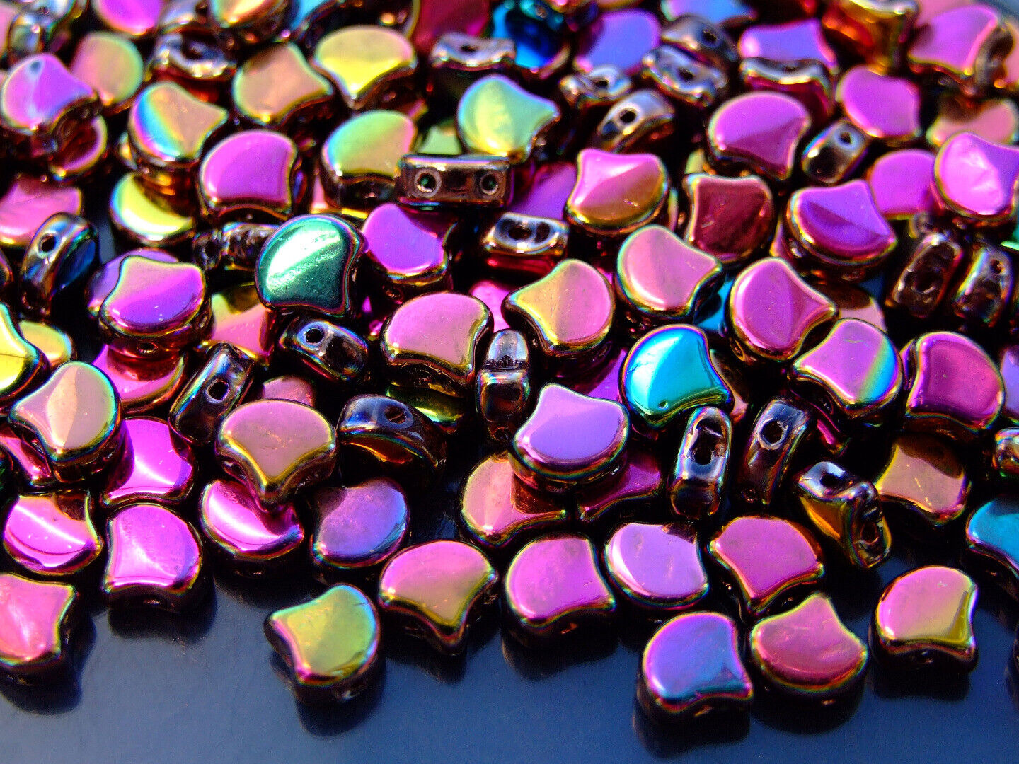 10g Matubo Ginko Duo Czech Seed Beads 7.5x7.5mm 70 Colors to Choose Beading - Picture 57 of 69