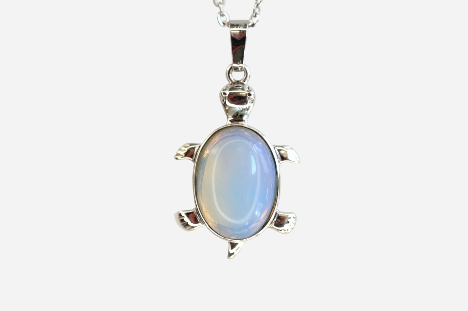 MYSTIC GEMS Turtle Natural Gemstone Pendant Necklace 50cm with Pouch - Picture 17 of 40