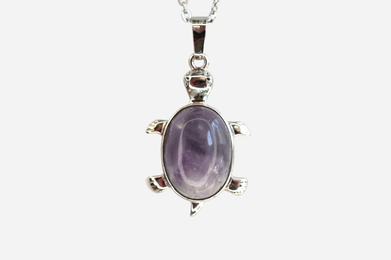 MYSTIC GEMS Turtle Natural Gemstone Pendant Necklace 50cm with Pouch - Picture 19 of 40