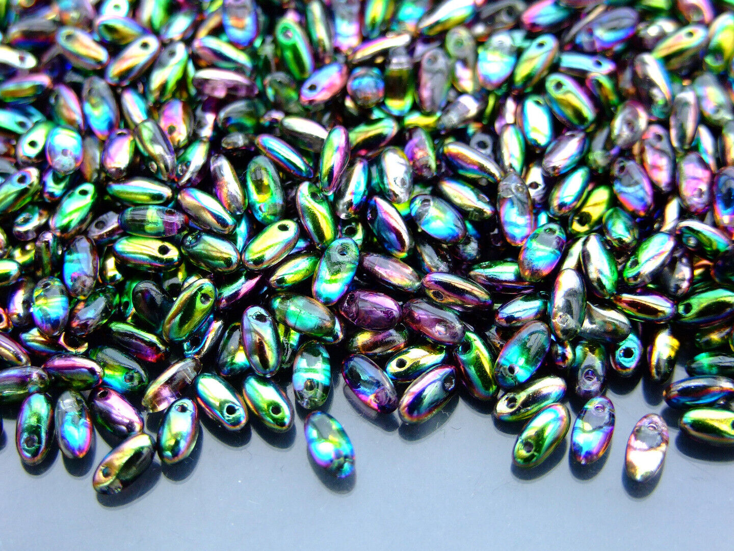 10g Rizo Czech Seed Beads 2.5x6mm 35 Colors to Choose Jewelry Making Beading - Picture 16 of 34