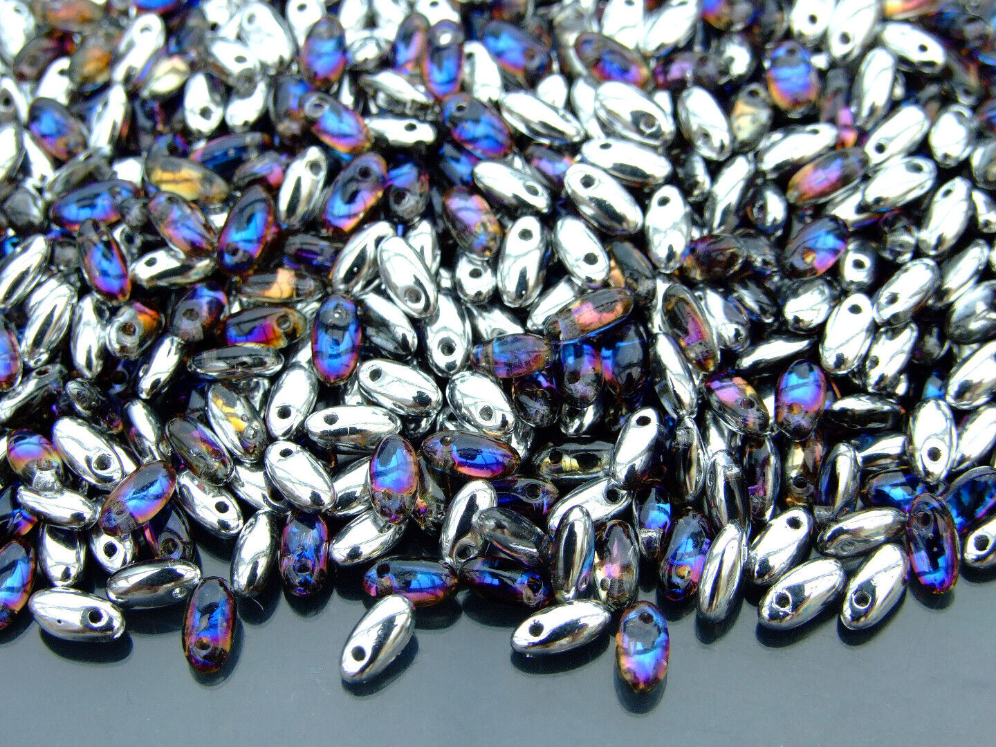 10g Rizo Czech Seed Beads 2.5x6mm 35 Colors to Choose Jewelry Making Beading - Picture 17 of 34