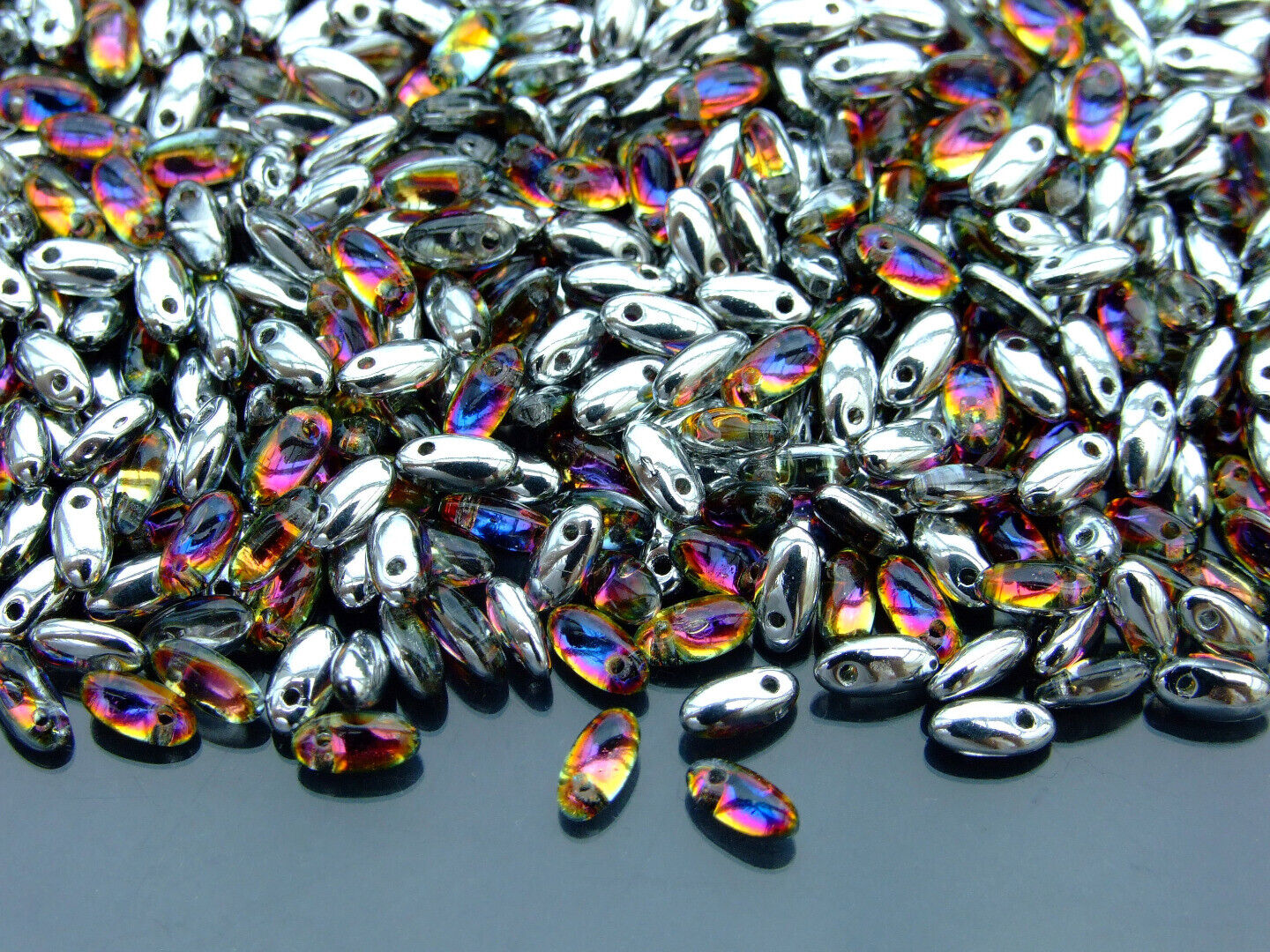 10g Rizo Czech Seed Beads 2.5x6mm 35 Colors to Choose Jewelry Making Beading - Picture 18 of 34