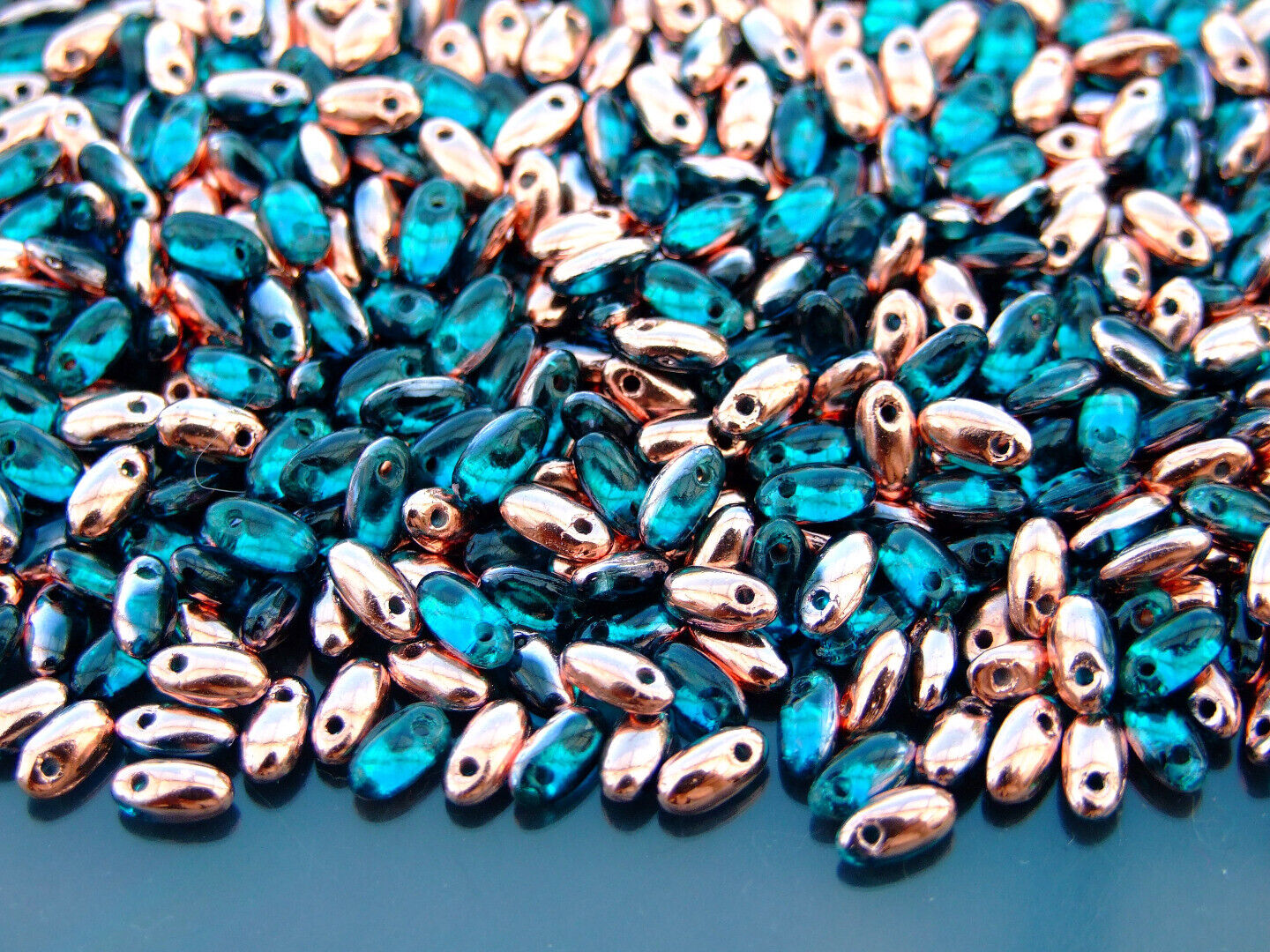 10g Rizo Czech Seed Beads 2.5x6mm 35 Colors to Choose Jewelry Making Beading - Picture 20 of 34
