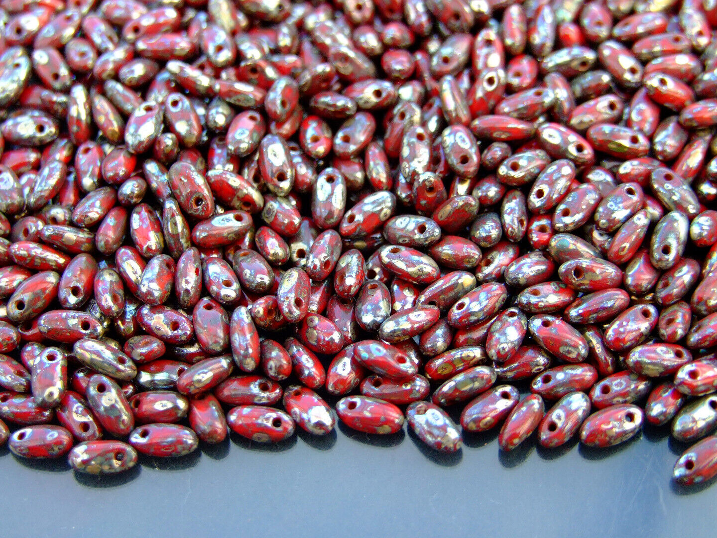 10g Rizo Czech Seed Beads 2.5x6mm 35 Colors to Choose Jewelry Making Beading - Picture 25 of 34