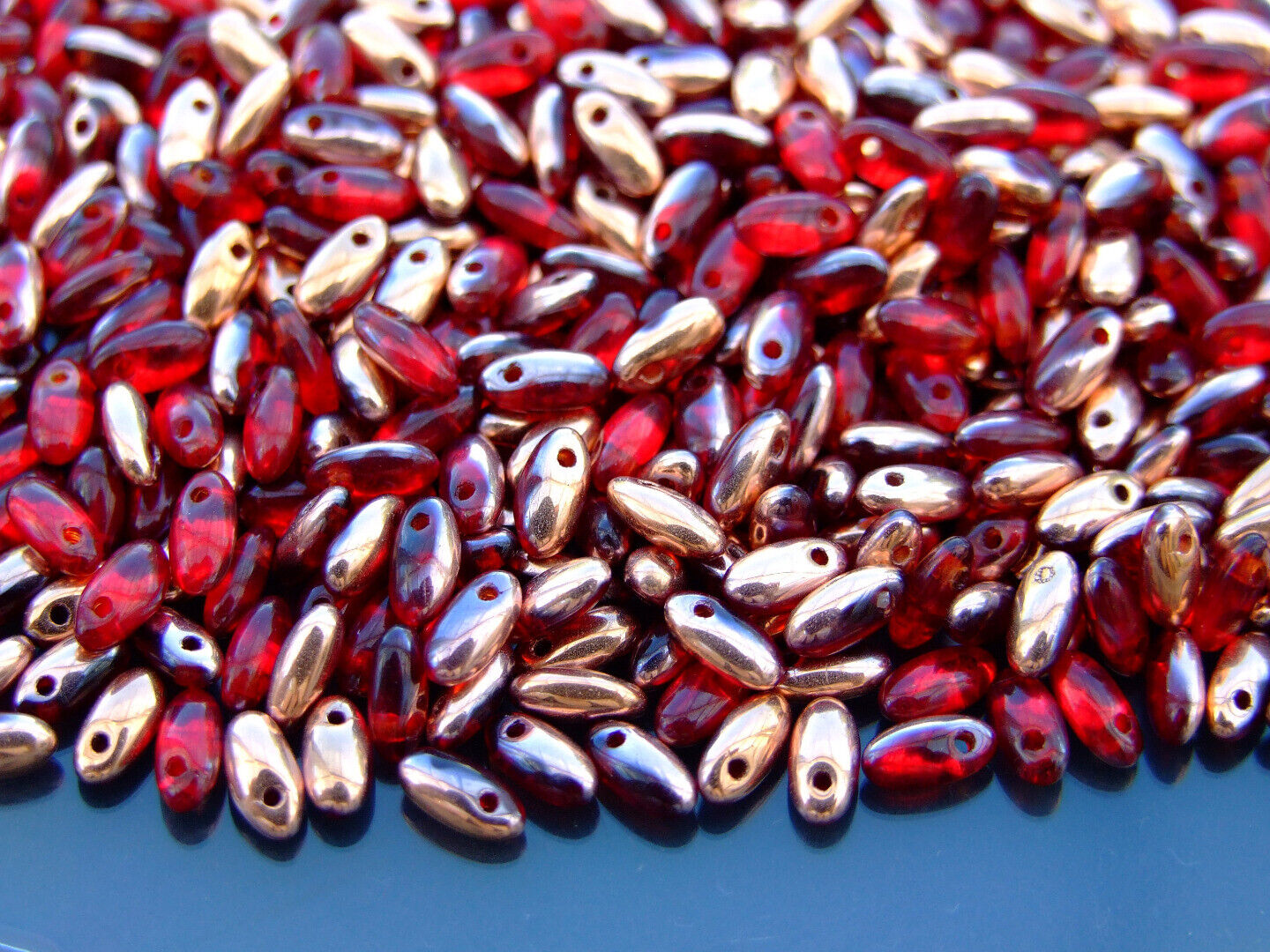 10g Rizo Czech Seed Beads 2.5x6mm 35 Colors to Choose Jewelry Making Beading - Picture 26 of 34