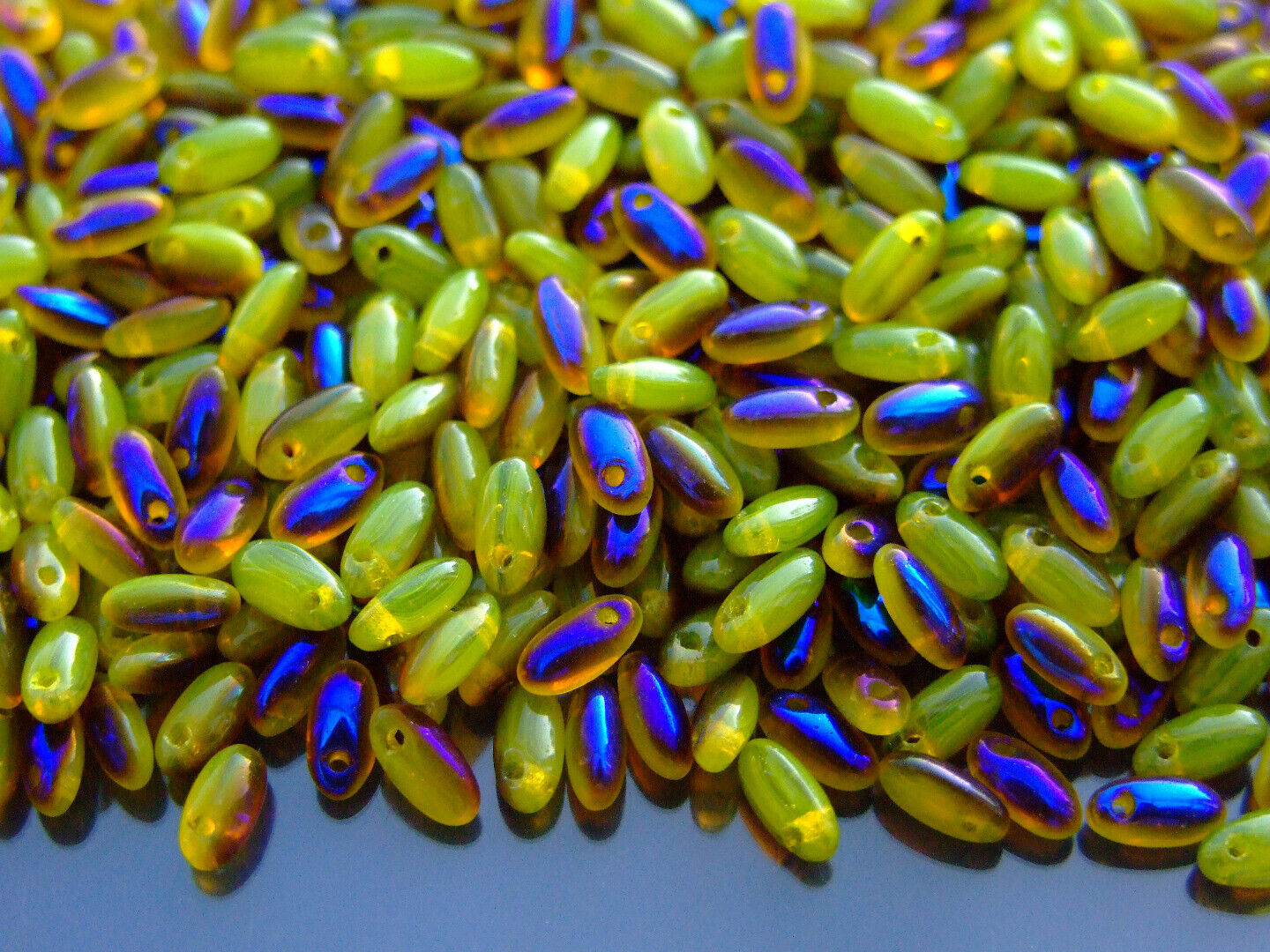 10g Rizo Czech Seed Beads 2.5x6mm 35 Colors to Choose Jewelry Making Beading - Picture 27 of 34