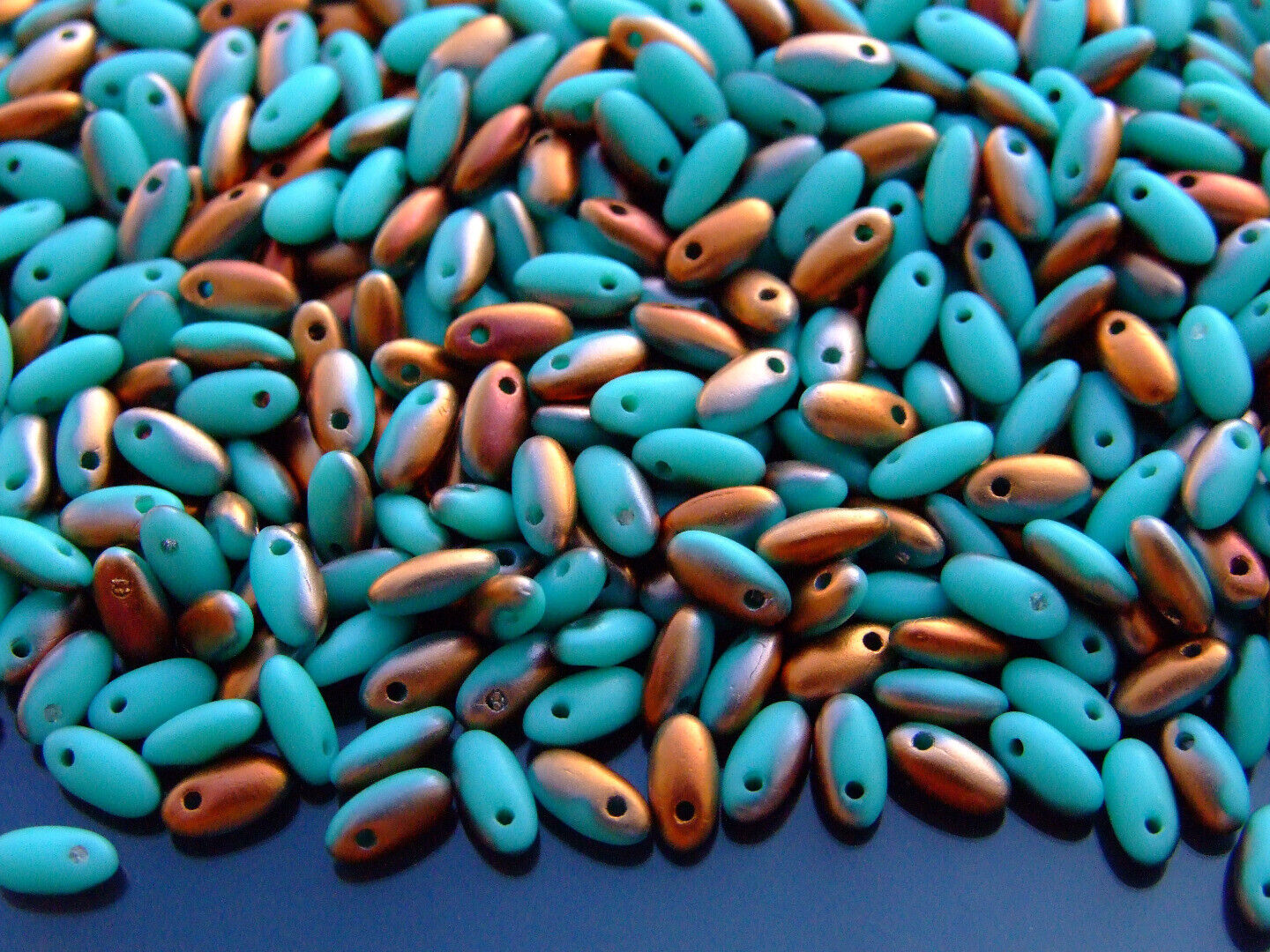 10g Rizo Czech Seed Beads 2.5x6mm 35 Colors to Choose Jewelry Making Beading - Picture 31 of 34