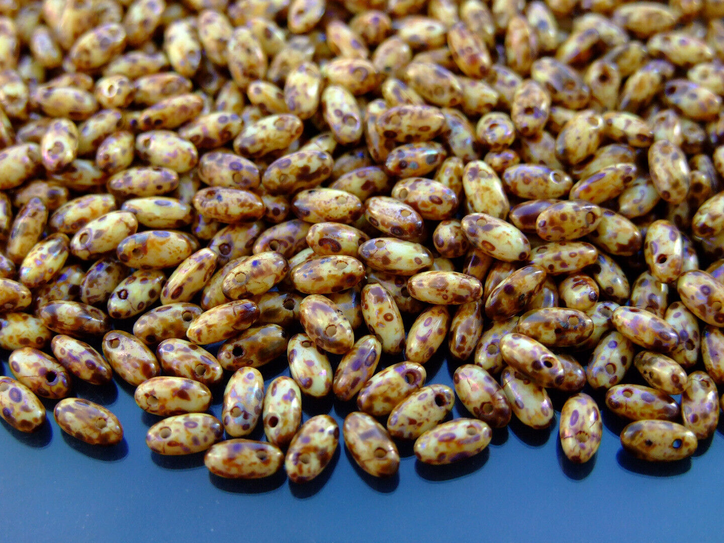 10g Rizo Czech Seed Beads 2.5x6mm 35 Colors to Choose Jewelry Making Beading - Picture 34 of 34