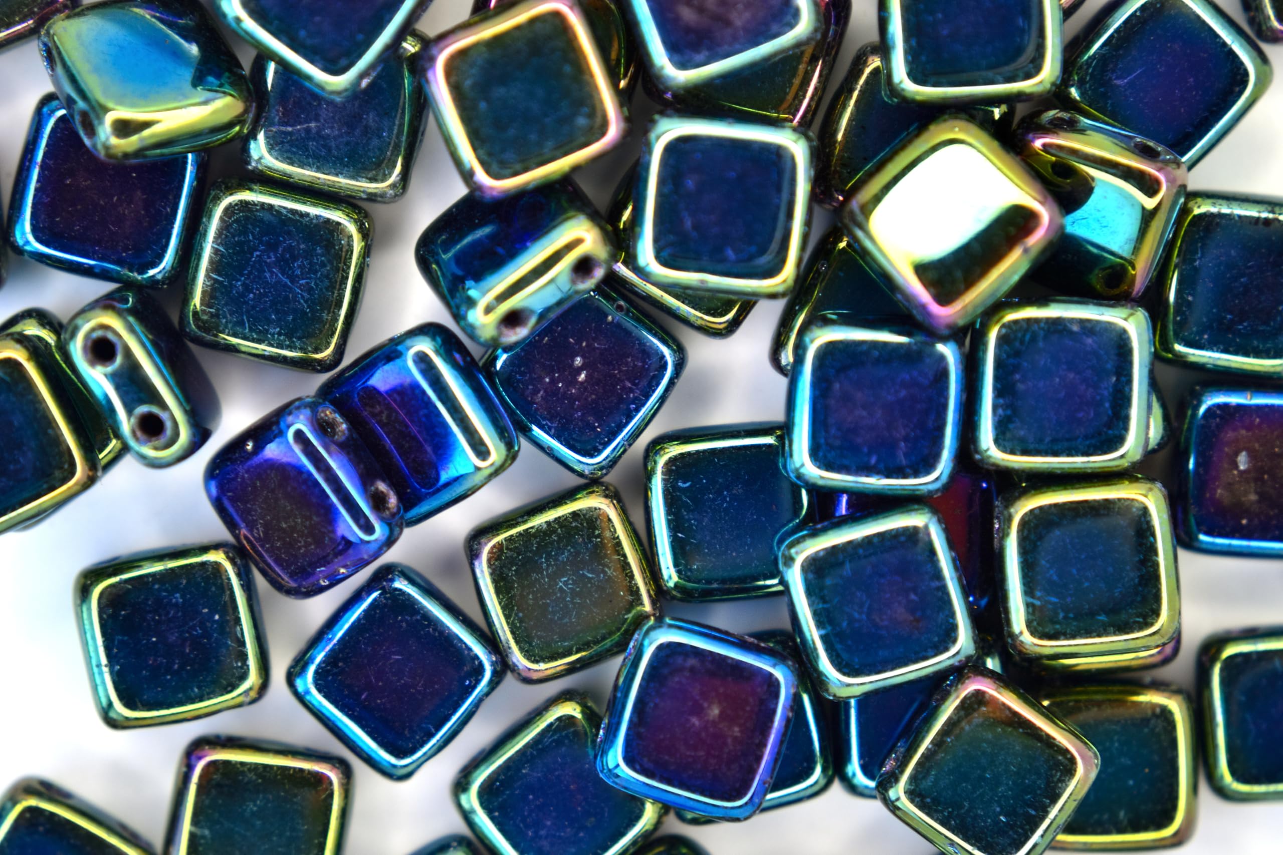25x CzechMates Tile Czech Seed Beads 6x6mm 50 Colors to Choose Jewellery Making - Picture 6 of 50