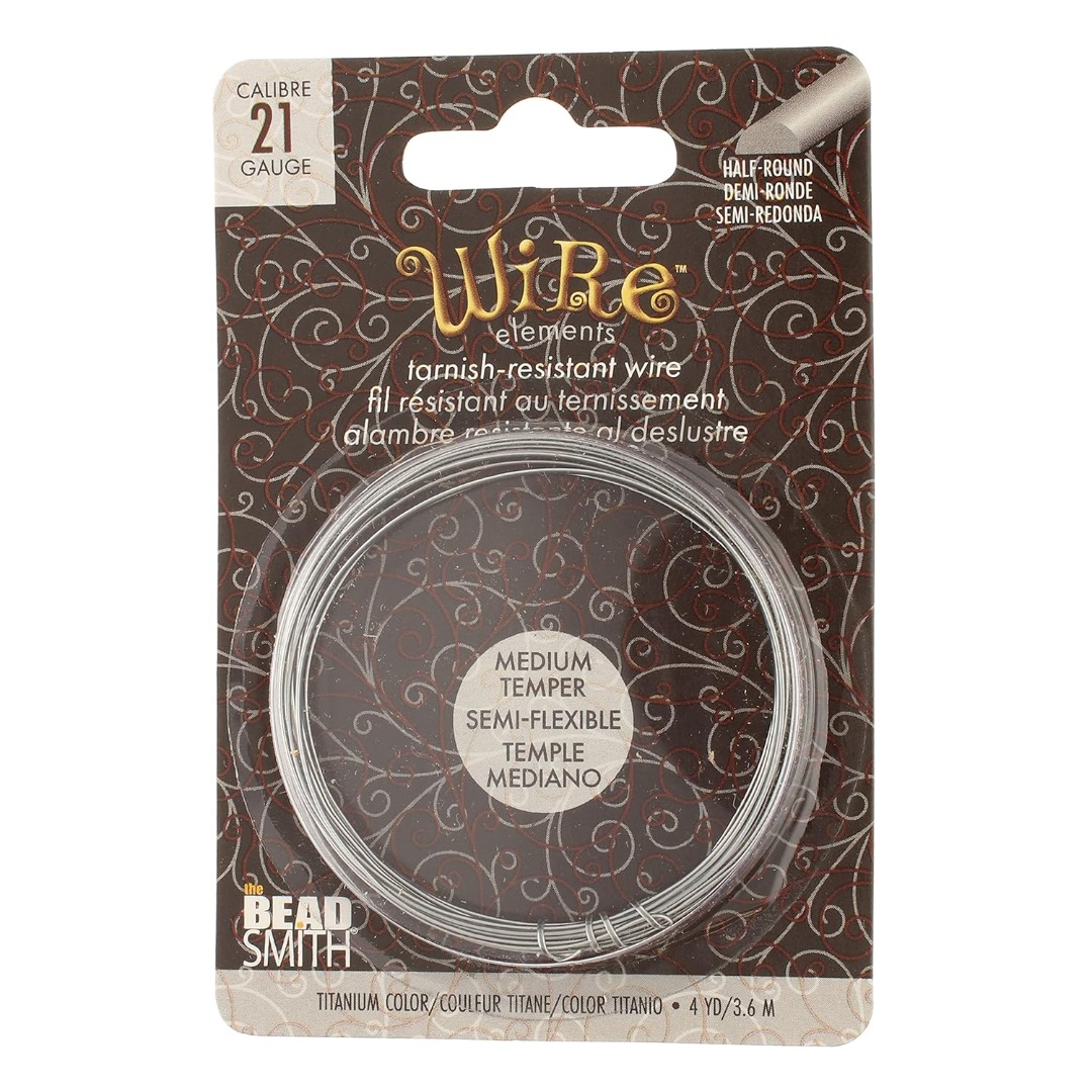 Silver Plated Copper Craft Wires Half Round 18/21 Gauge 4 Yards Medium Tempered - Picture 9 of 9