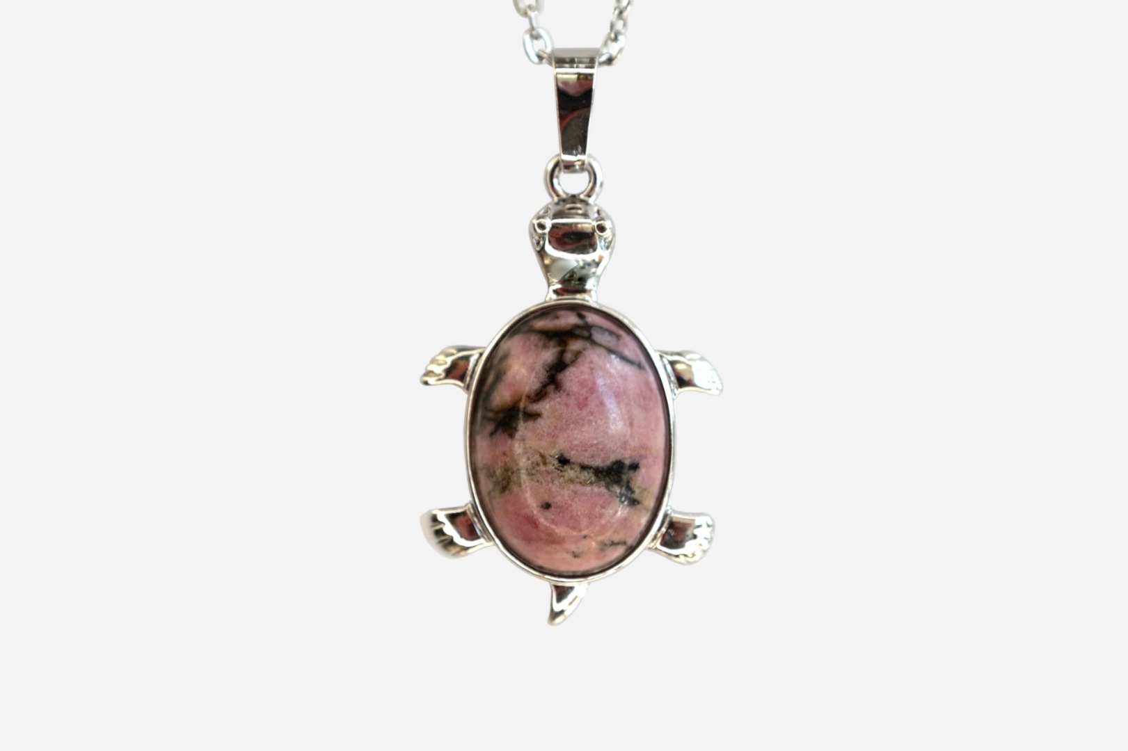 MYSTIC GEMS Turtle Natural Gemstone Pendant Necklace 50cm with Pouch - Picture 23 of 40