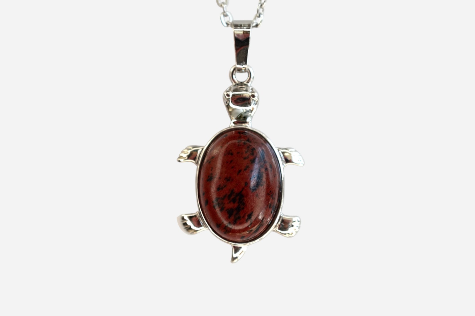 MYSTIC GEMS Turtle Natural Gemstone Pendant Necklace 50cm with Pouch - Picture 29 of 40