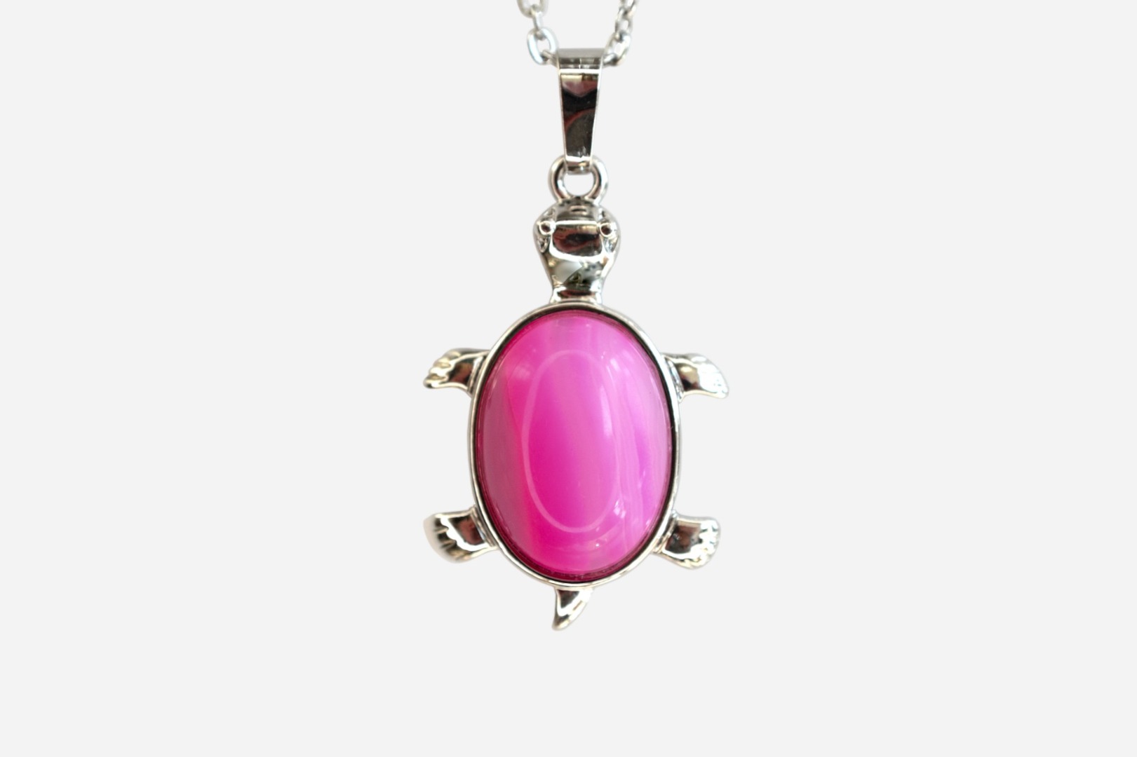 MYSTIC GEMS Turtle Natural Gemstone Pendant Necklace 50cm with Pouch - Picture 35 of 40