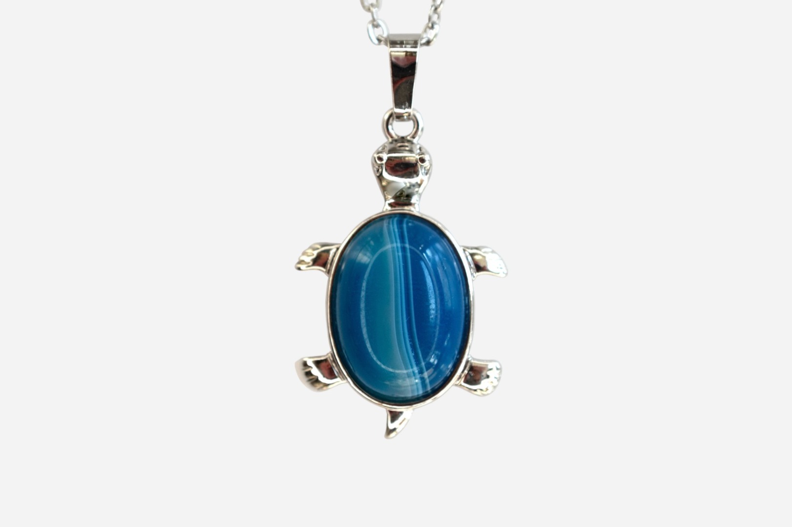 MYSTIC GEMS Turtle Natural Gemstone Pendant Necklace 50cm with Pouch - Picture 37 of 40