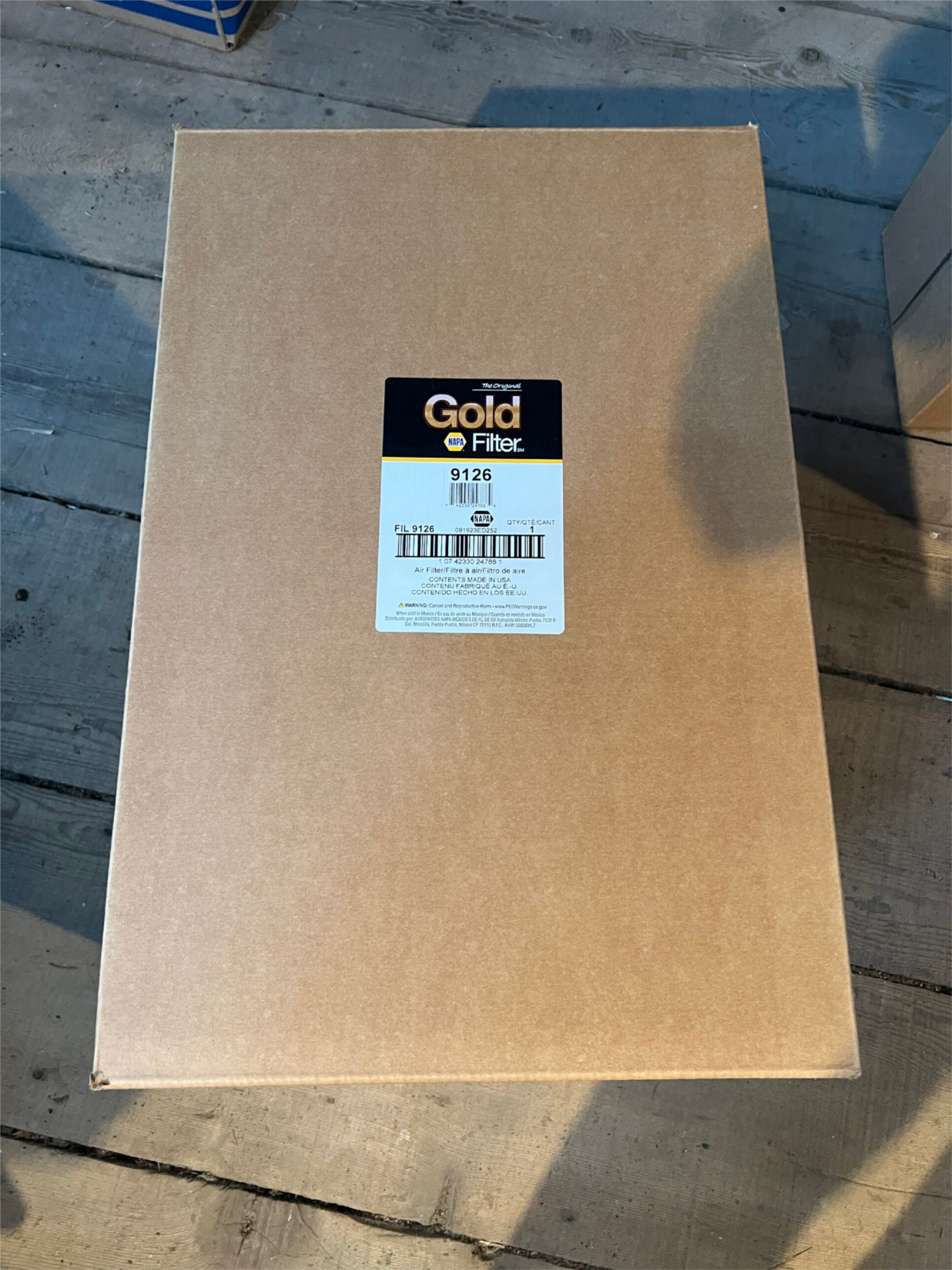 Genuine NAPA Gold #9126 Air Filter